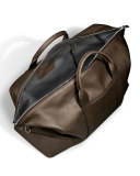 Large Leather Carryall Duffle Bag