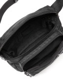 Nylon Belt Bag with Leather Trim