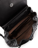 Intrecciato Medium Backpack, Black