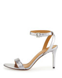 Elana Metallic 85mm Sandal, Pewter