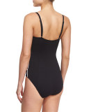 Fast Track Textured One-Piece Swimsuit