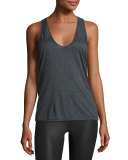 Geometric Athletic Tank Top, Charcoal