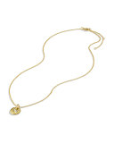 "N" Pendant with Diamonds in Gold on Chain