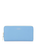 Panama Large Zip Wallet, Blue