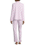 Flamingo Printed Long-Sleeve Pajama Set