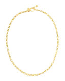 Cortina 19k Gold Link Necklace, 17"L