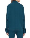Double-Breasted Dolman Blouse, Seabiscuit