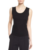 Basic Scoop-Neck Cotton Tank