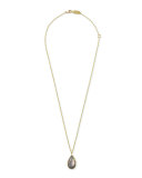 Rock Candy® Teardrop Pendant Necklace in Black Shell