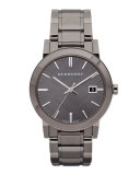 Sunray Check Watch, Light Gray
