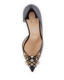 Farfa Spikes Half-d'Orsay 85mm Red Sole Pump