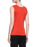 Scoop-Neck Tank, Blood Orange, Petite