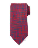 Micro-Grid Silk Tie