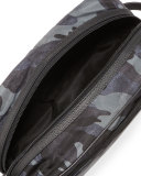Camo-Print Nylon Dopp Kit, Blue