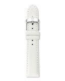 16mm Saffiano Leather Strap, Bright White