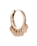Seed Dangling Circle Hoop Earring in 14K Rose Gold