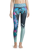 Graphic Printed Sport Leggings, Cleo