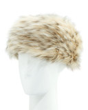 Faux-Fur Russian Hat, Arctic Leopard