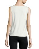 Scoop-Neck Cotton-Blend Tank