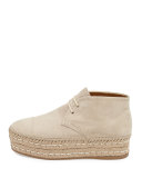 Suede Espadrille Chukka Boot, Quarzo