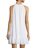 Dover Clip-Dot Sleeveless Shift Dress