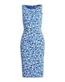 Shadow Polka-Dot Sheath Dress, Regatta