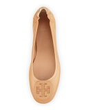 Minnie Travel Logo Ballerina Flat, Light Oak