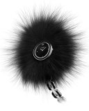 36mm Fendi My Way Ceramic Watch w/Removable Fur Glamy, Black