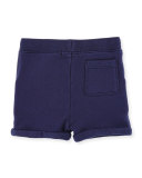 Quinten Hooded Sweatshirt w/ Shorts, Navy, Size 6M-3
