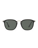 Men's Square Solid Sunglasses