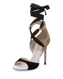 Crystal Lace-Up 105mm Sandal