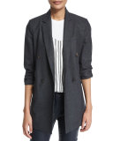 Prince Of Wales Plaid Jacket, Graphite