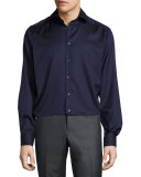 Solid Dress Shirt, Navy