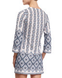 Darla Printed Cotton Coverup Dress