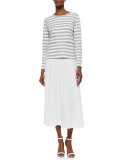 Seamed Midi Skirt, Plus Size