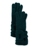 Cashmere Gloves w/Ruched Cuffs