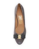 Mirabel Suede Wedge Pump, Smoke