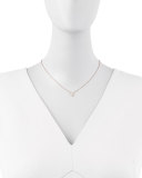 Rose Gold Diamond Cross Necklace