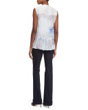 Enya Sleeveless Printed Blouse 