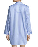 Haberdashery Pinstriped Sleepshirt, Blue/White