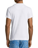 Terry Towel Polo with Pocket, White 
