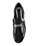 Cooper Patent Chain Loafer, Black