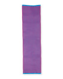 Reversible Wool Stencil Scarf, Pink/Blue