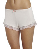 Desiree Lace-Trim Lounge Shorts, Misty Pink