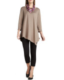 3/4-Sleeve Asymmetric Tunic