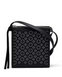 Sara Small Studded Crossbody Bag, Black