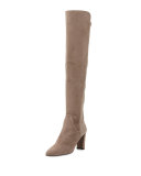 Fiftymimi Suede Over-The-Knee Boot, Otter