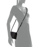 Saffiano Lux Mini Crossbody Bag, Black (Nero)