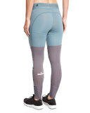 Studio Clima Striped Leggings, Chalk Blue