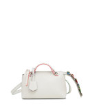 By The Way Mini Crystal-Tail Satchel Bag, White/Multi